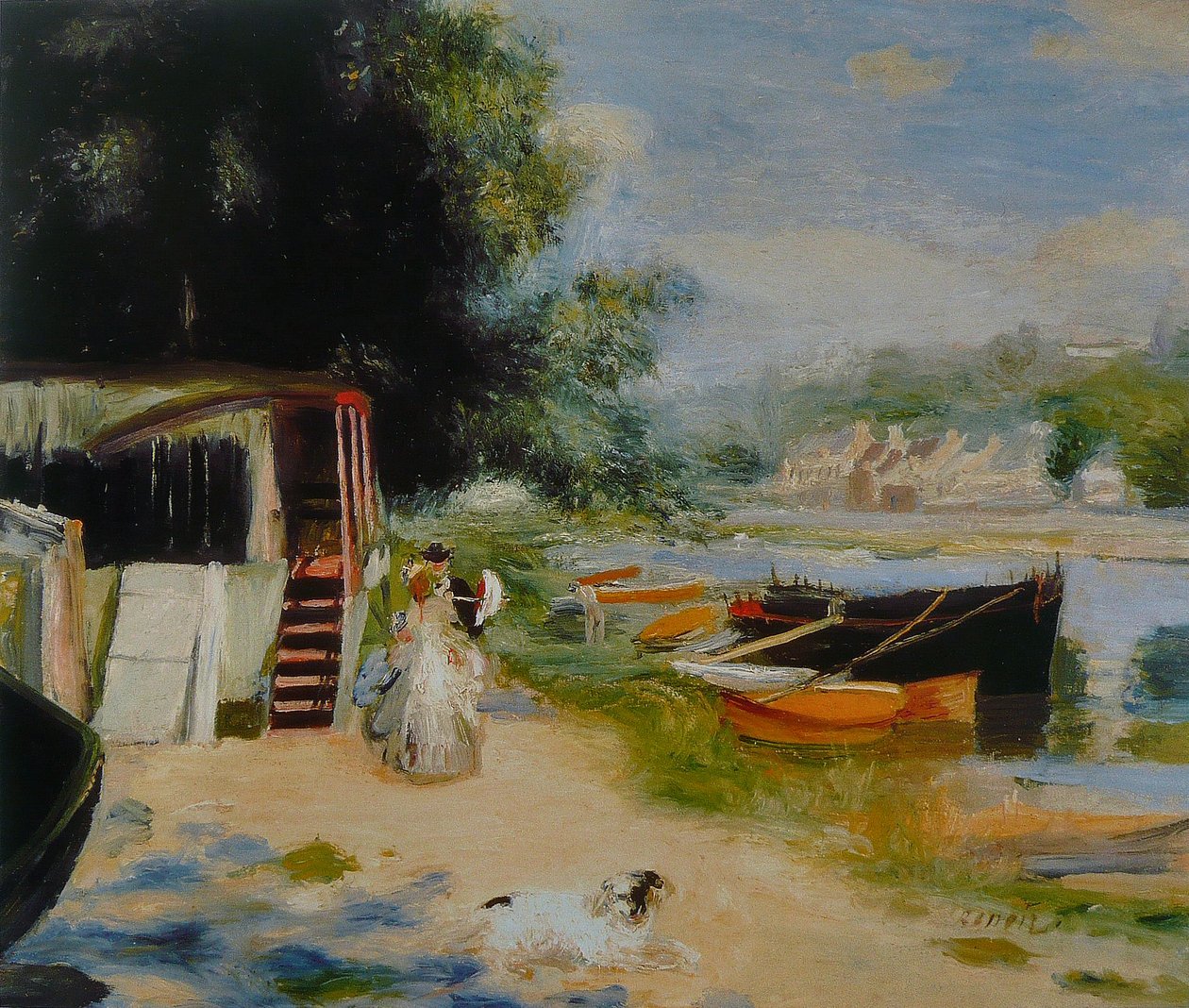 Vista, de, Bougival de Pierre Auguste Renoir