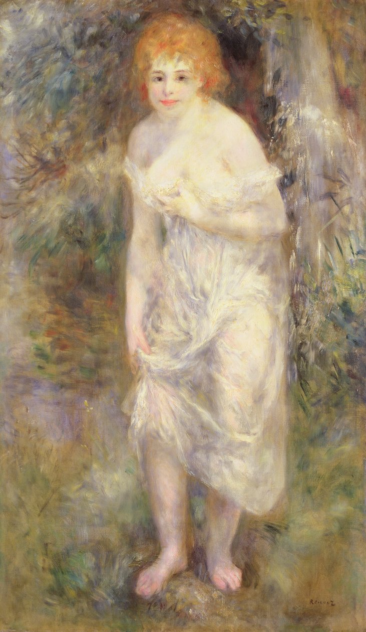 Mulher na primavera, c.1874 de Pierre Auguste Renoir