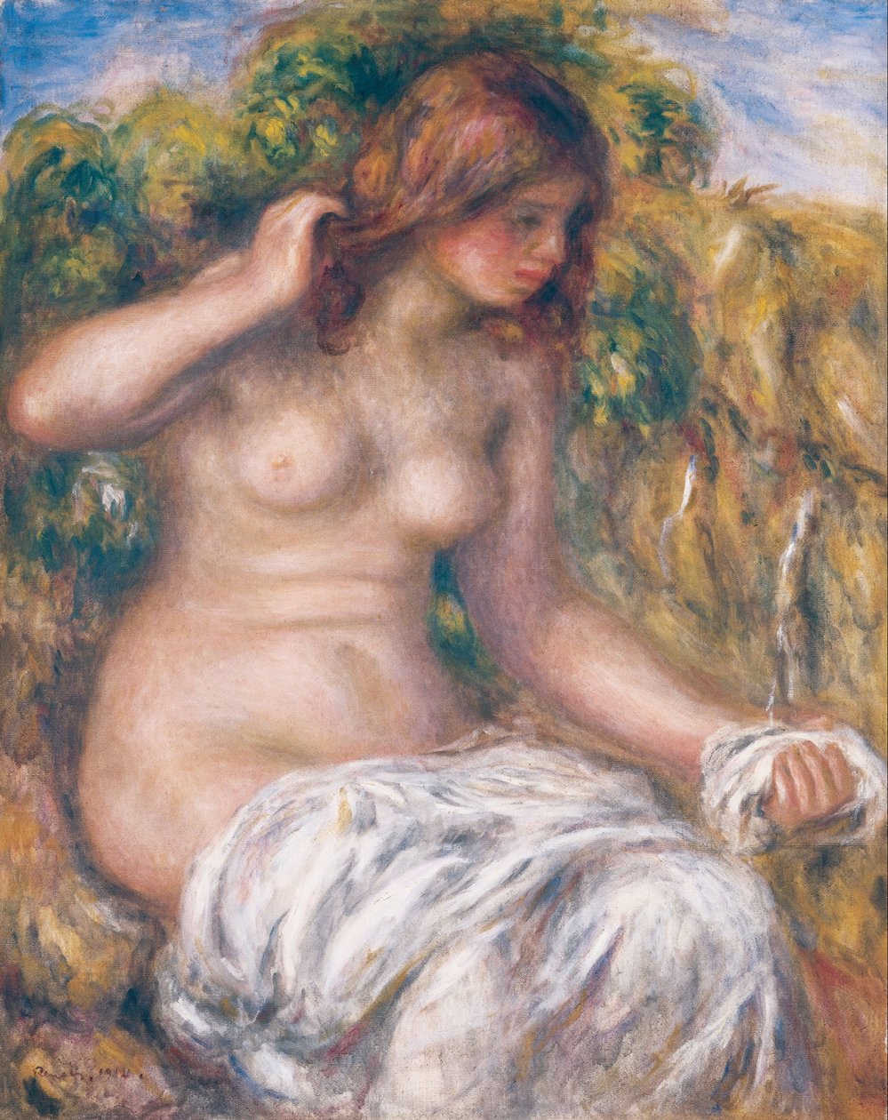 Mulher pela primavera de Pierre Auguste Renoir