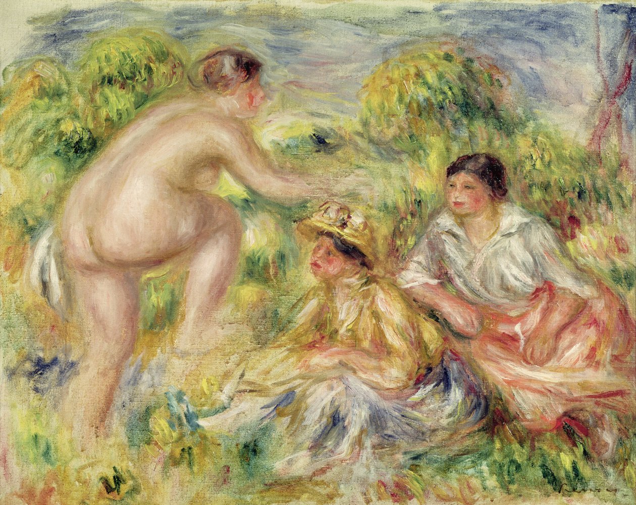 Moças no campo, 1916 de Pierre Auguste Renoir