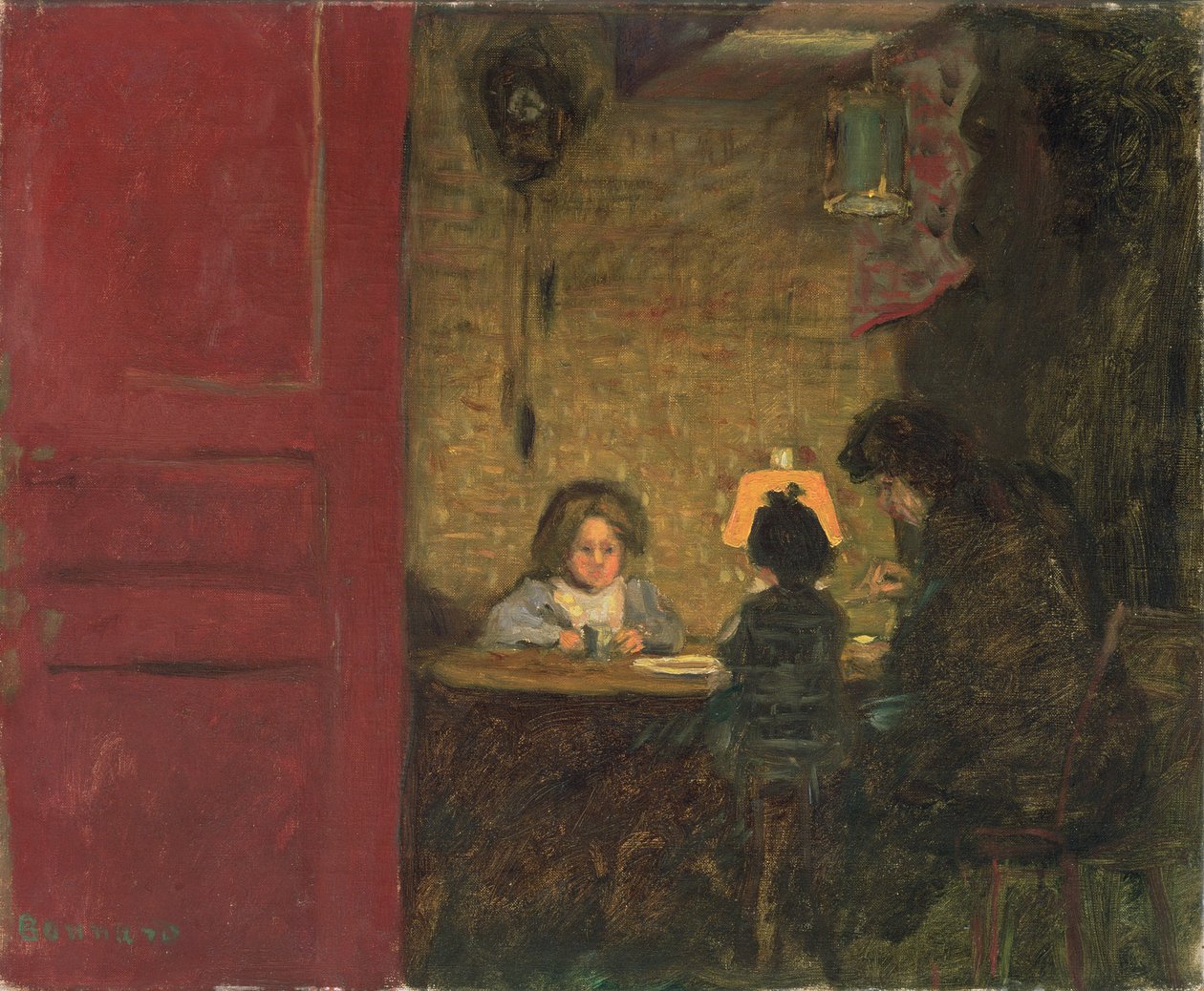 O partido de jantar das bonecas, c.1903 de Pierre Bonnard