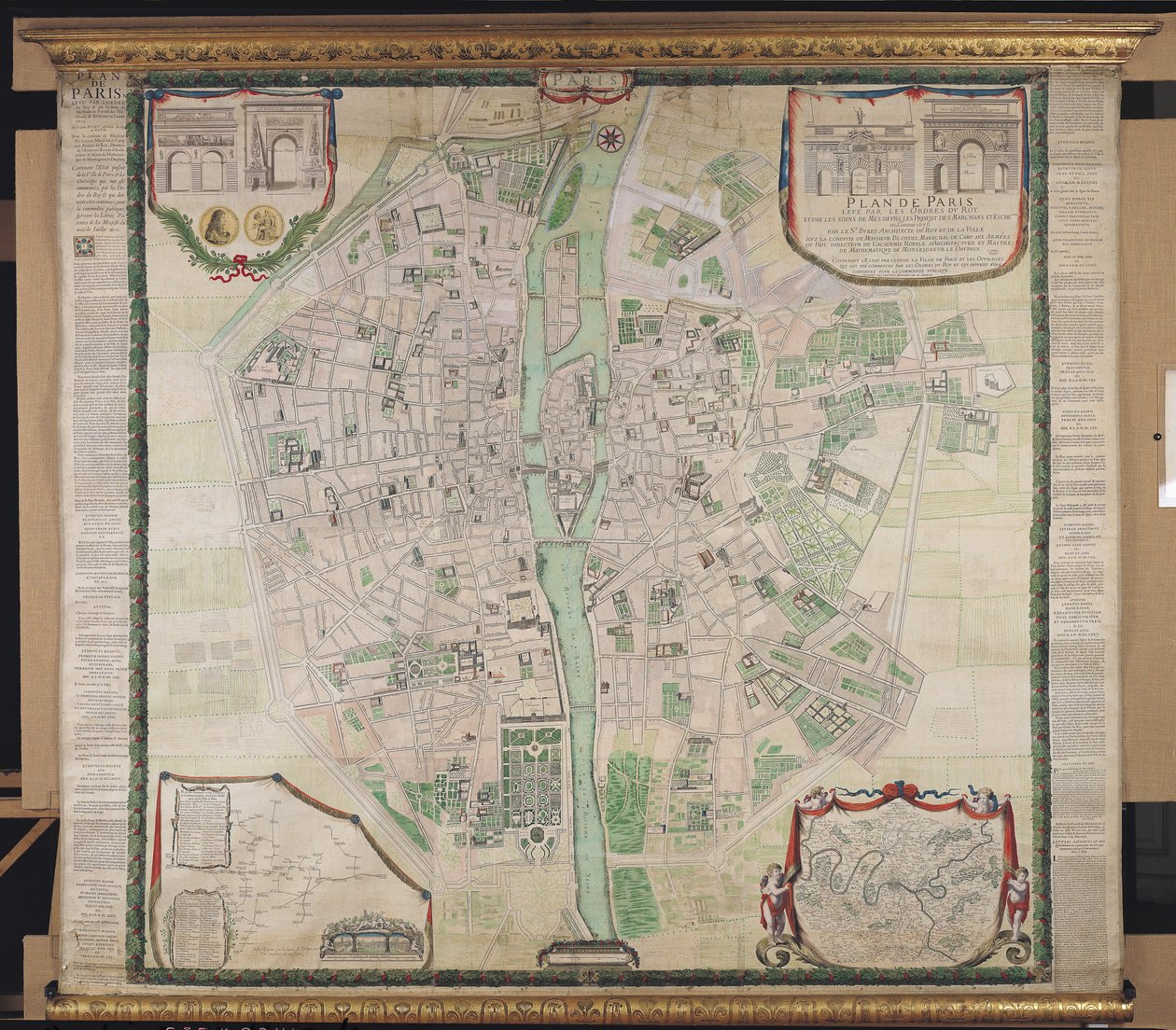 Plano de Paris, 1676 de Pierre Bullet