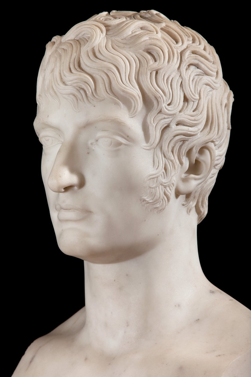 Busto de Louis Bonaparte (mármore) (detalhe) (ver também 698741) de Pierre Cartellier