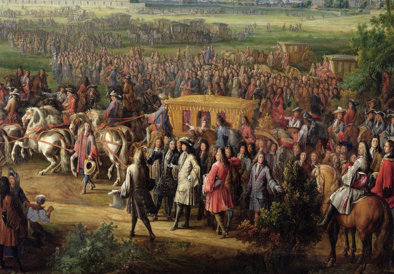 A inauguração da Igreja dos Inválidos por Luís XIV (1638-1715) de Pierre Denis Martin