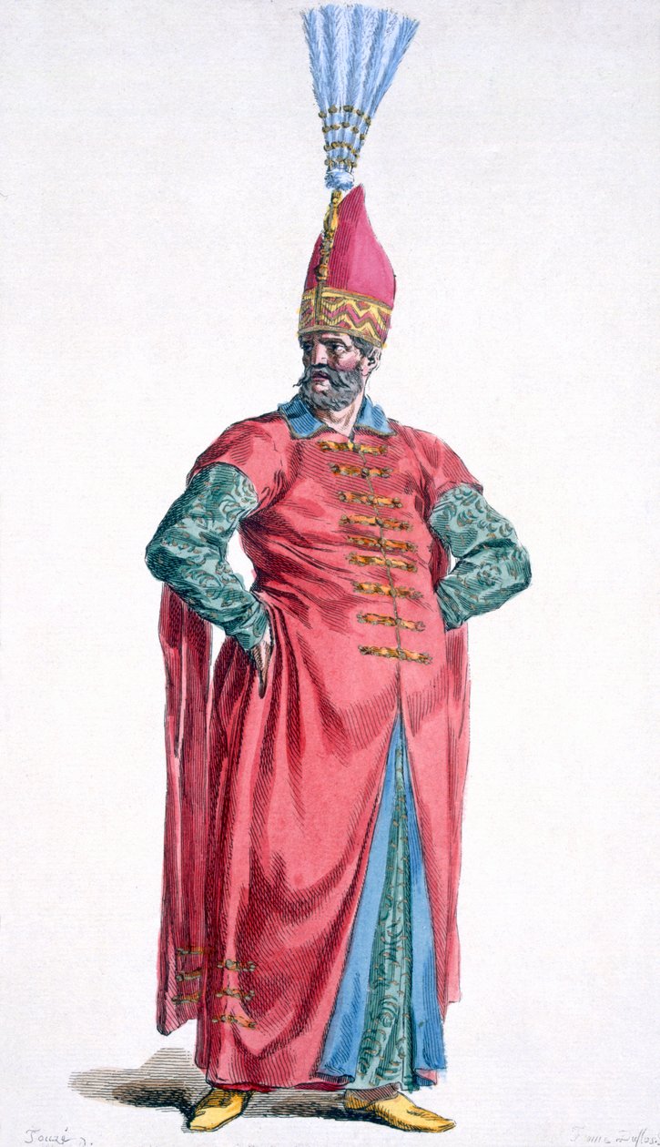 Boluch-Bassi, oficial dos janízaros, 1780 de Pierre Duflos