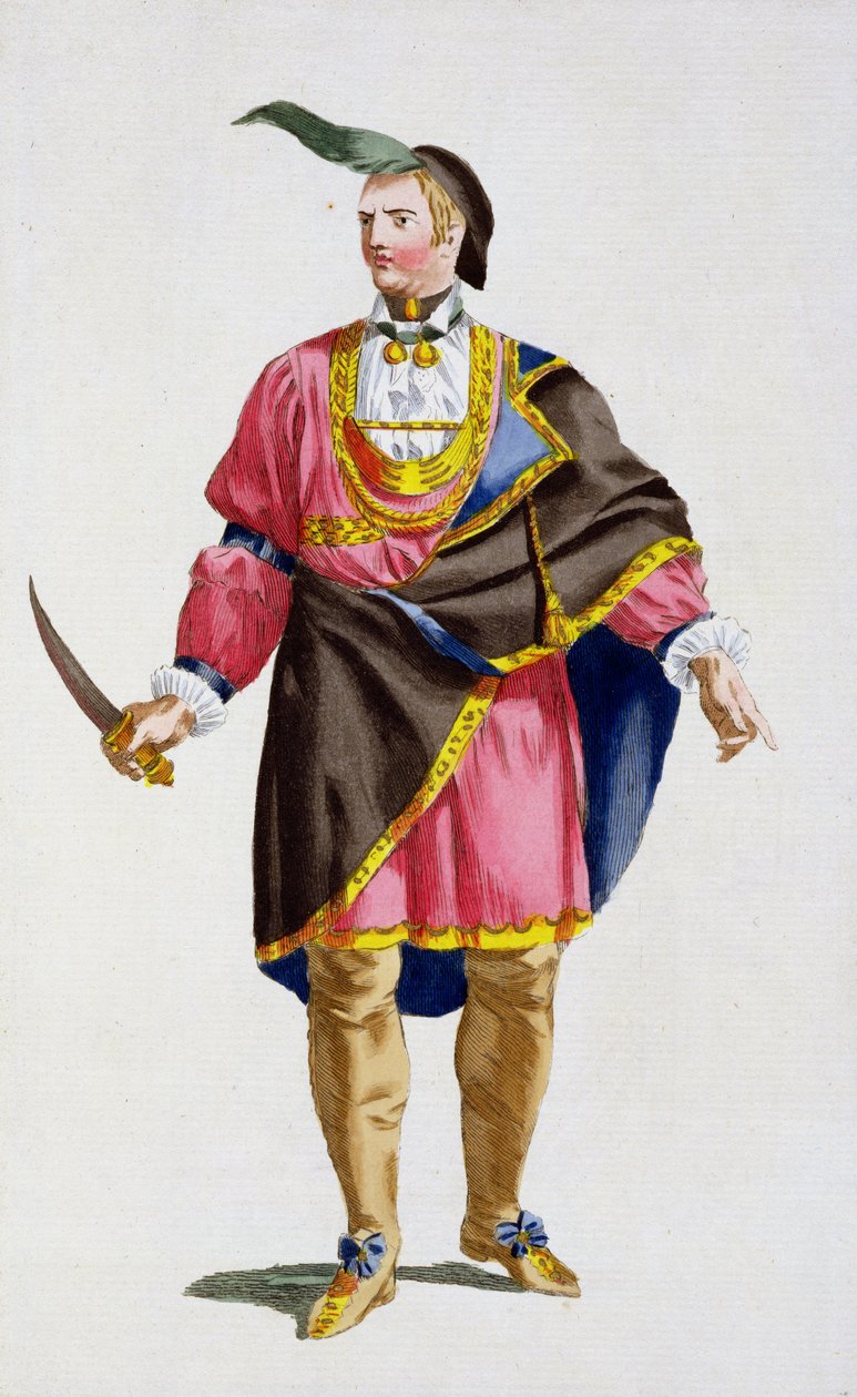 Cunne Shote, chefe dos cherokees, 1780 de Pierre Duflos