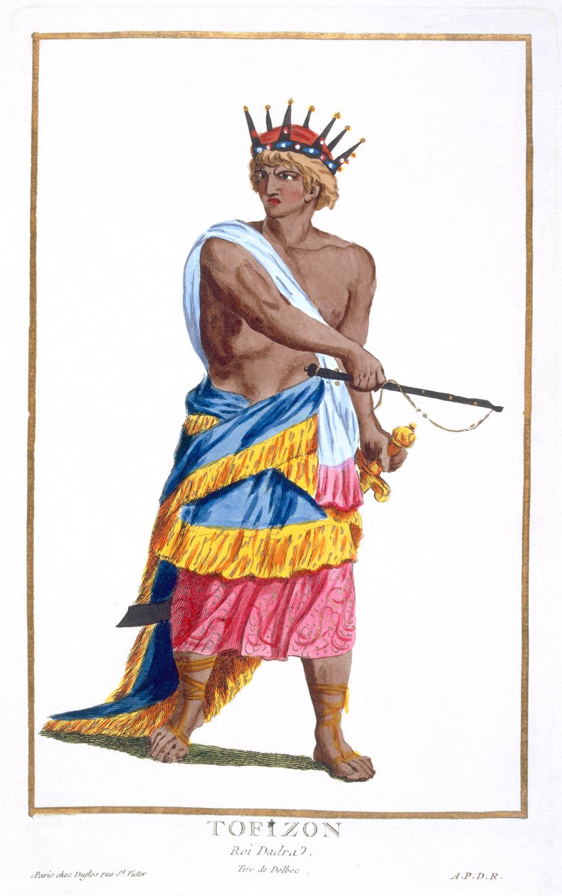 Rei Tofizon de Dadra, 1780 de Pierre Duflos