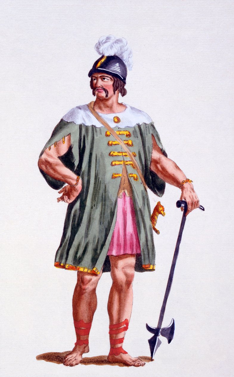 Soldado da Dinamarca, 1780 de Pierre Duflos