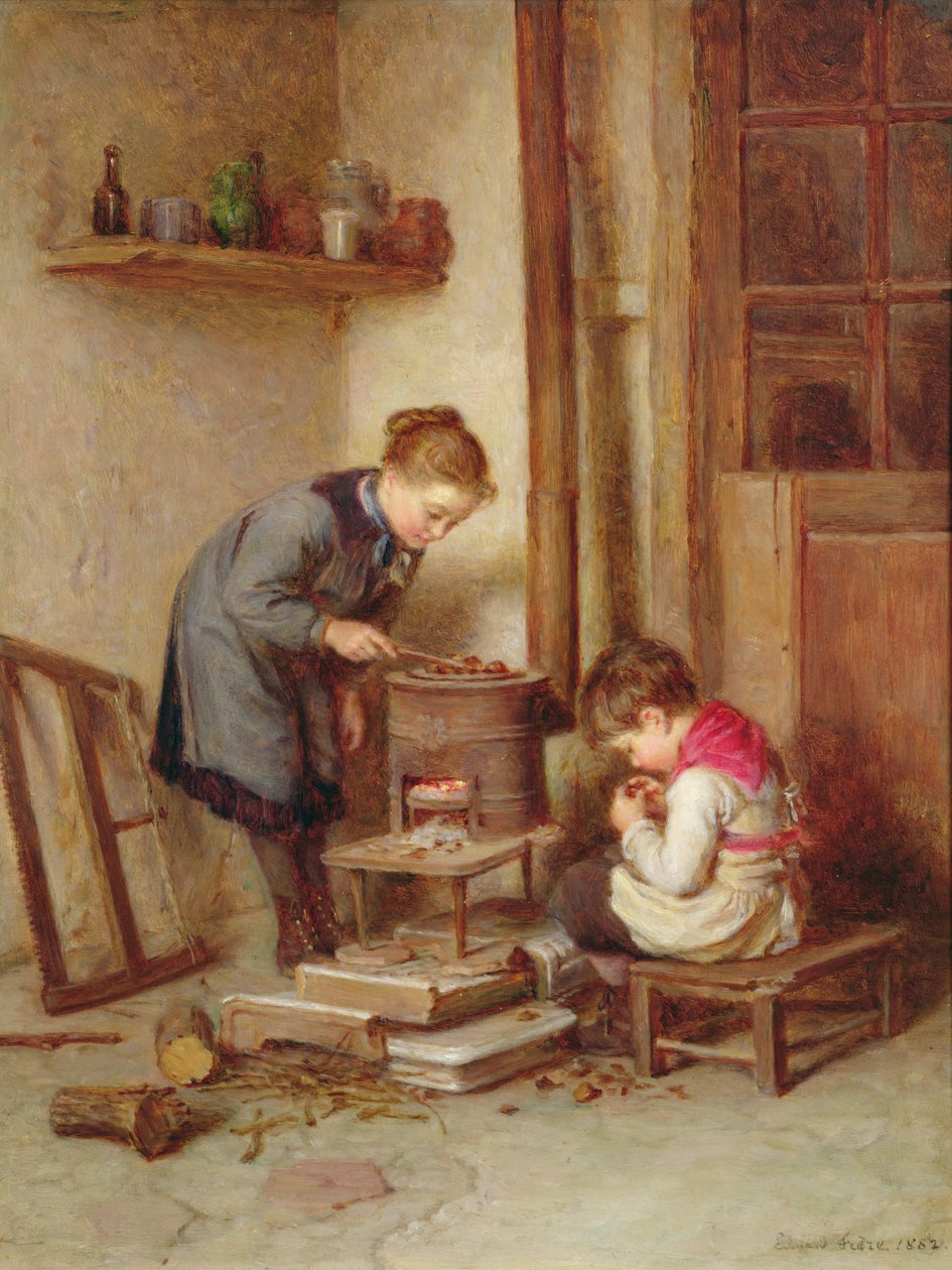 Castanhas Assadas, 1882 de Pierre Edouard Frere