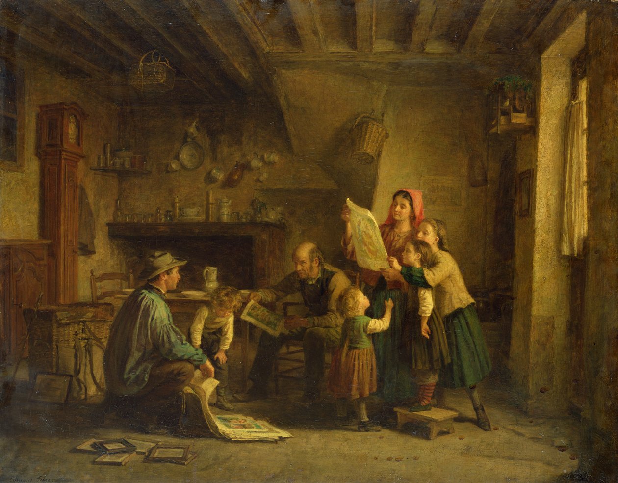 O negociante de arte de Pierre Edouard Frere