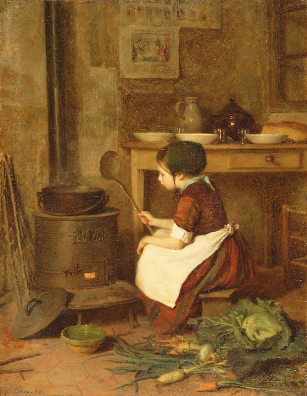 O Pequeno Cozinheiro, 1858 de Pierre Edouard Frere