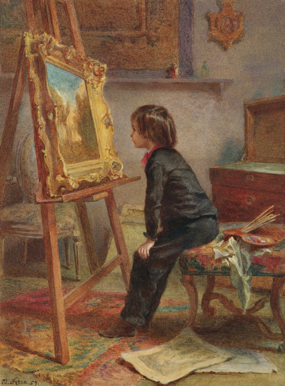 O jovem conhecedor, 1869 de Pierre Edouard Frere