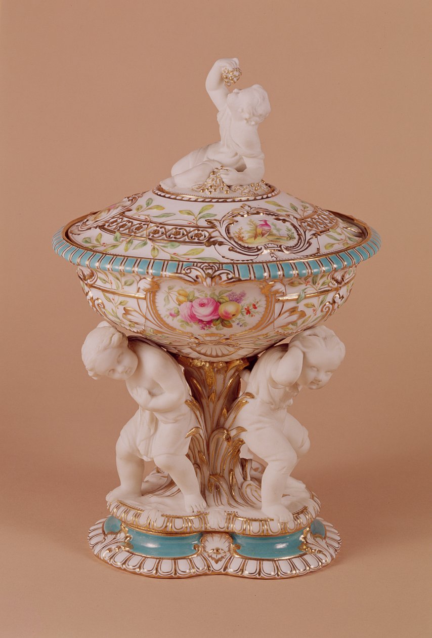 Vaso Minton, c.1854 (porcelana) de Pierre Emile Jeannest