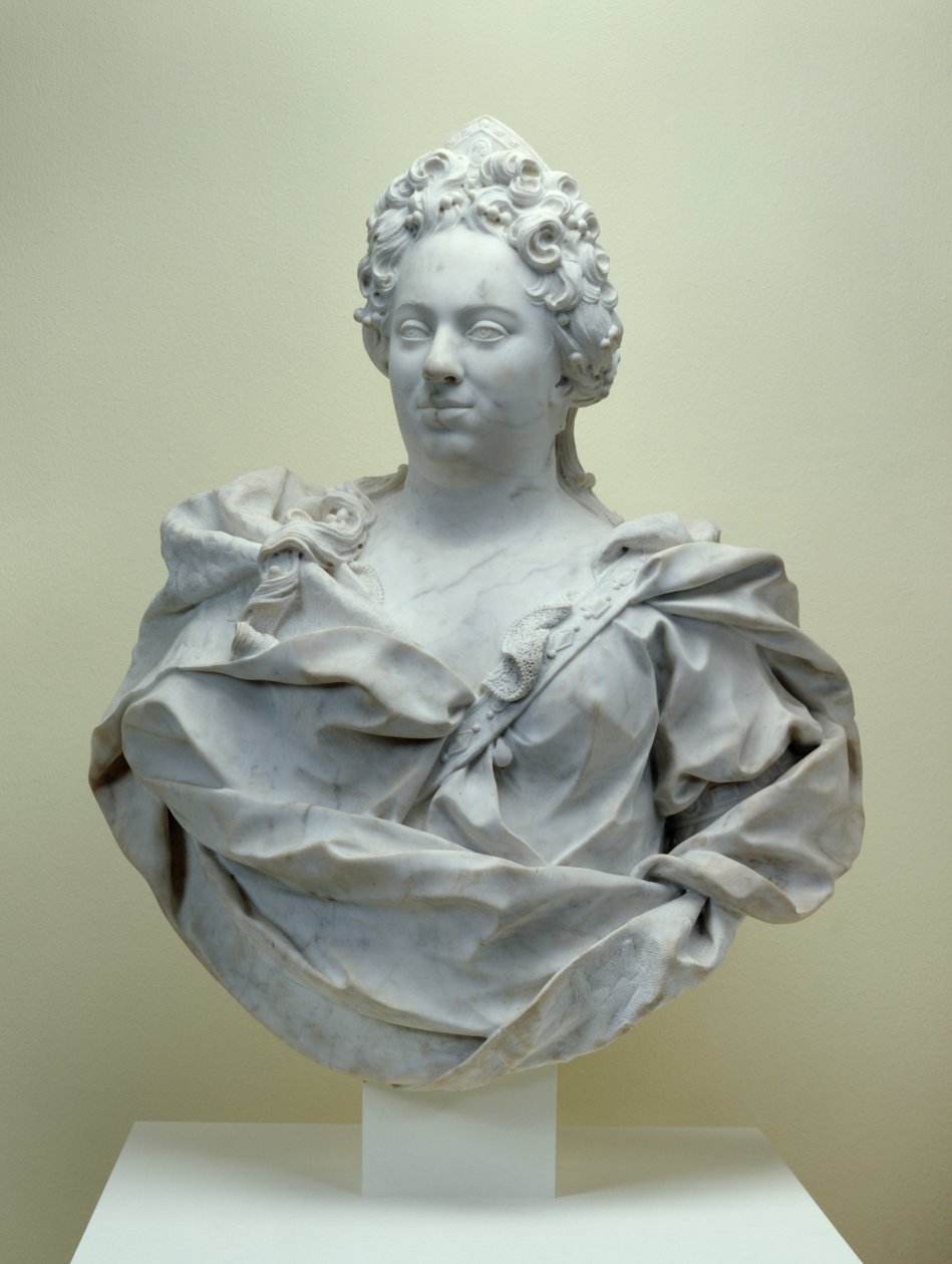 Busto da condessa Maria Amalia, 1714 (mármore de carrara) de Pierre Etienne Monnot