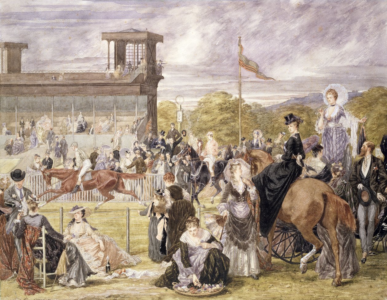 As raças de Longchamp em 1874 de Pierre Gavarni