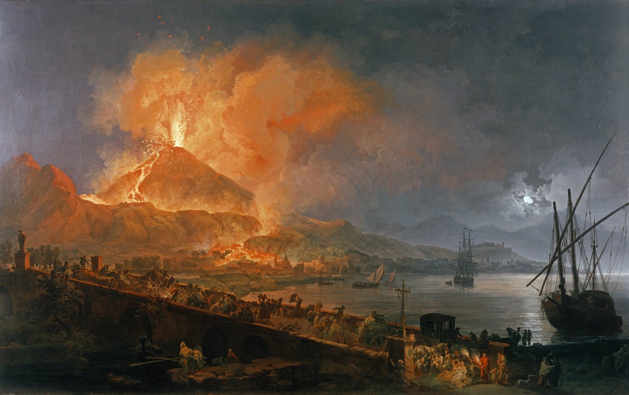 Erupção do Vesúvio em 1771 de Pierre Jacques Volaire