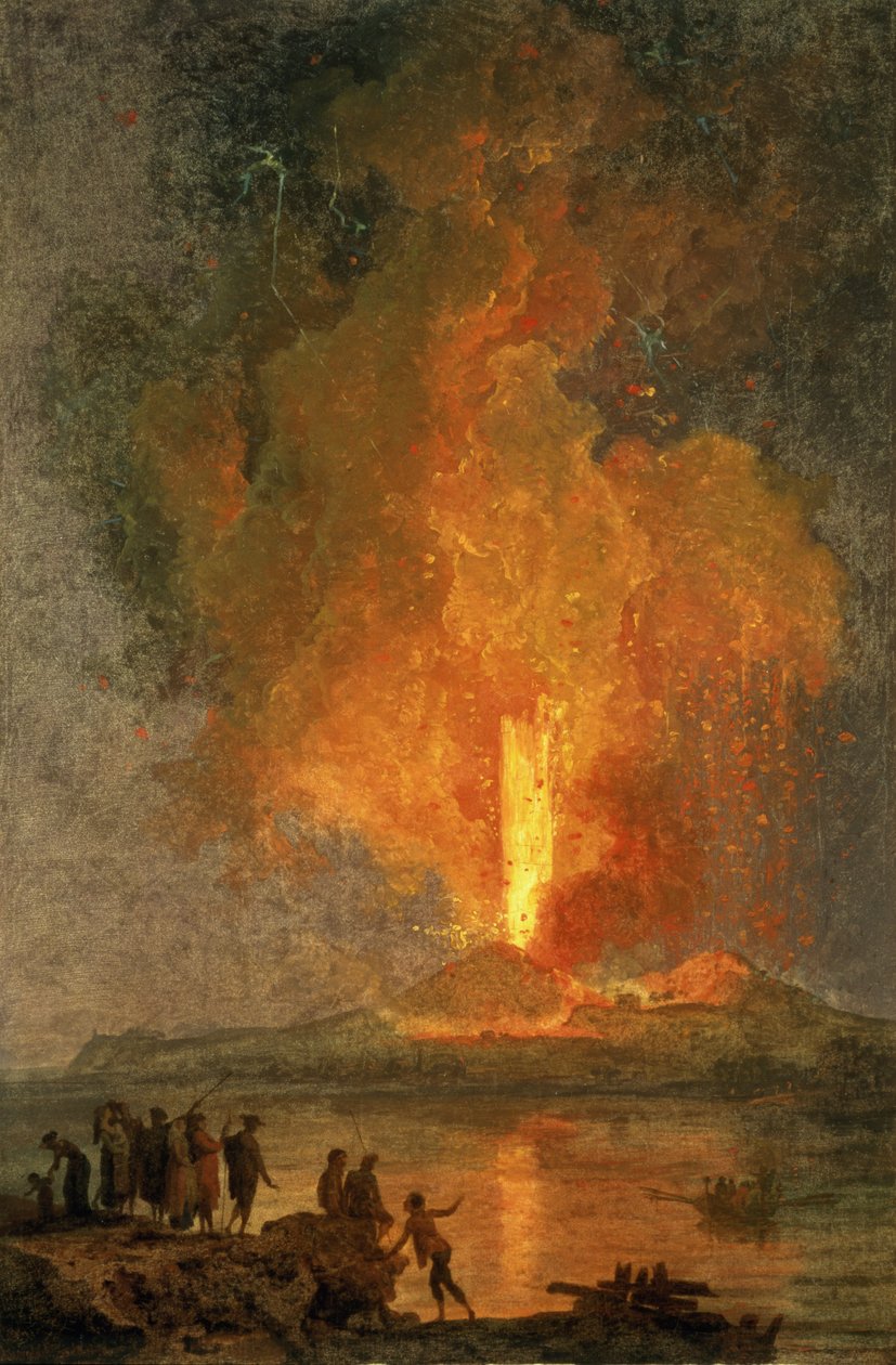 A erupção do Vesúvio de Pierre Jacques Volaire