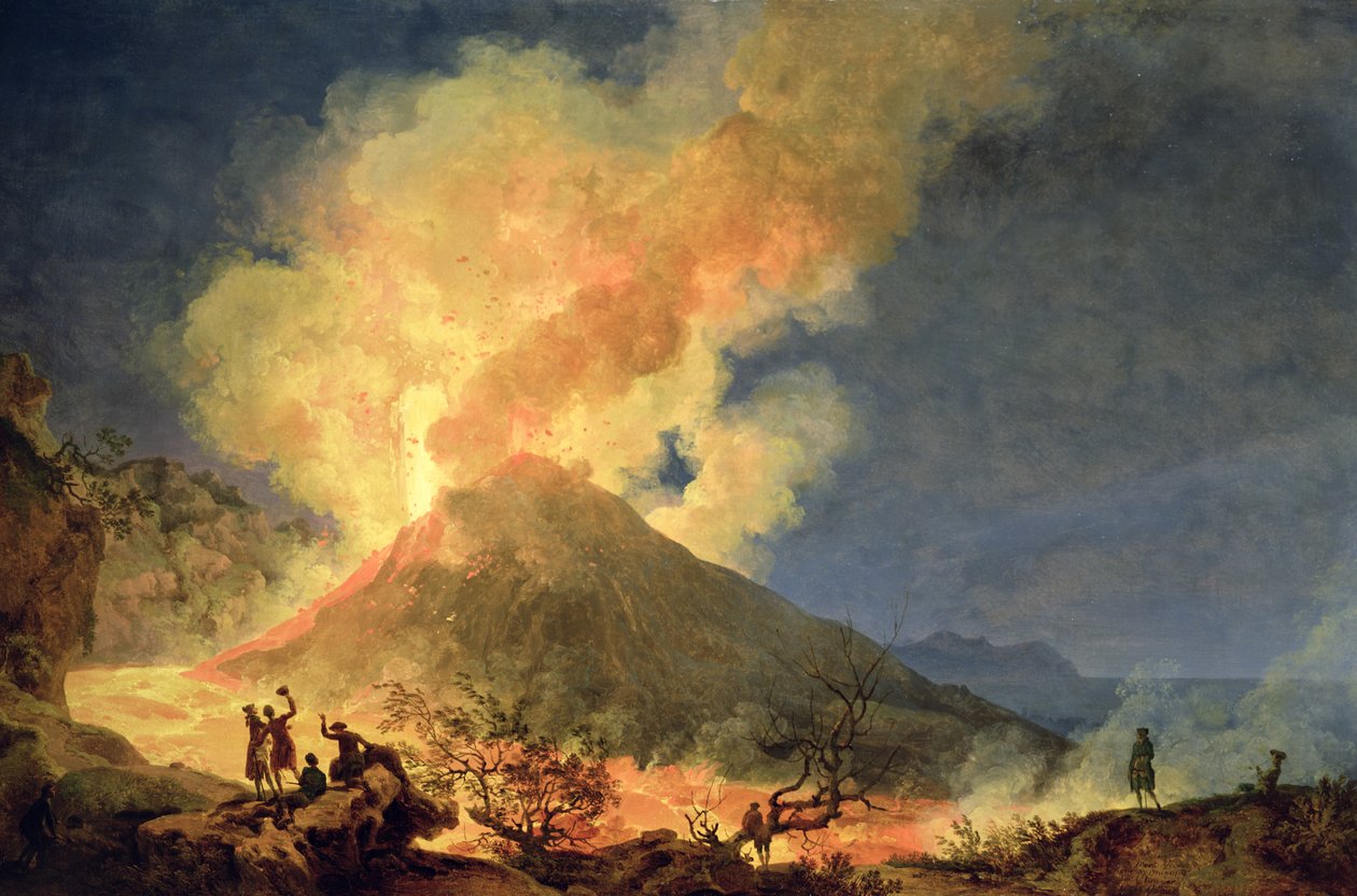 Vesúvio em erupção de Pierre Jacques Volaire
