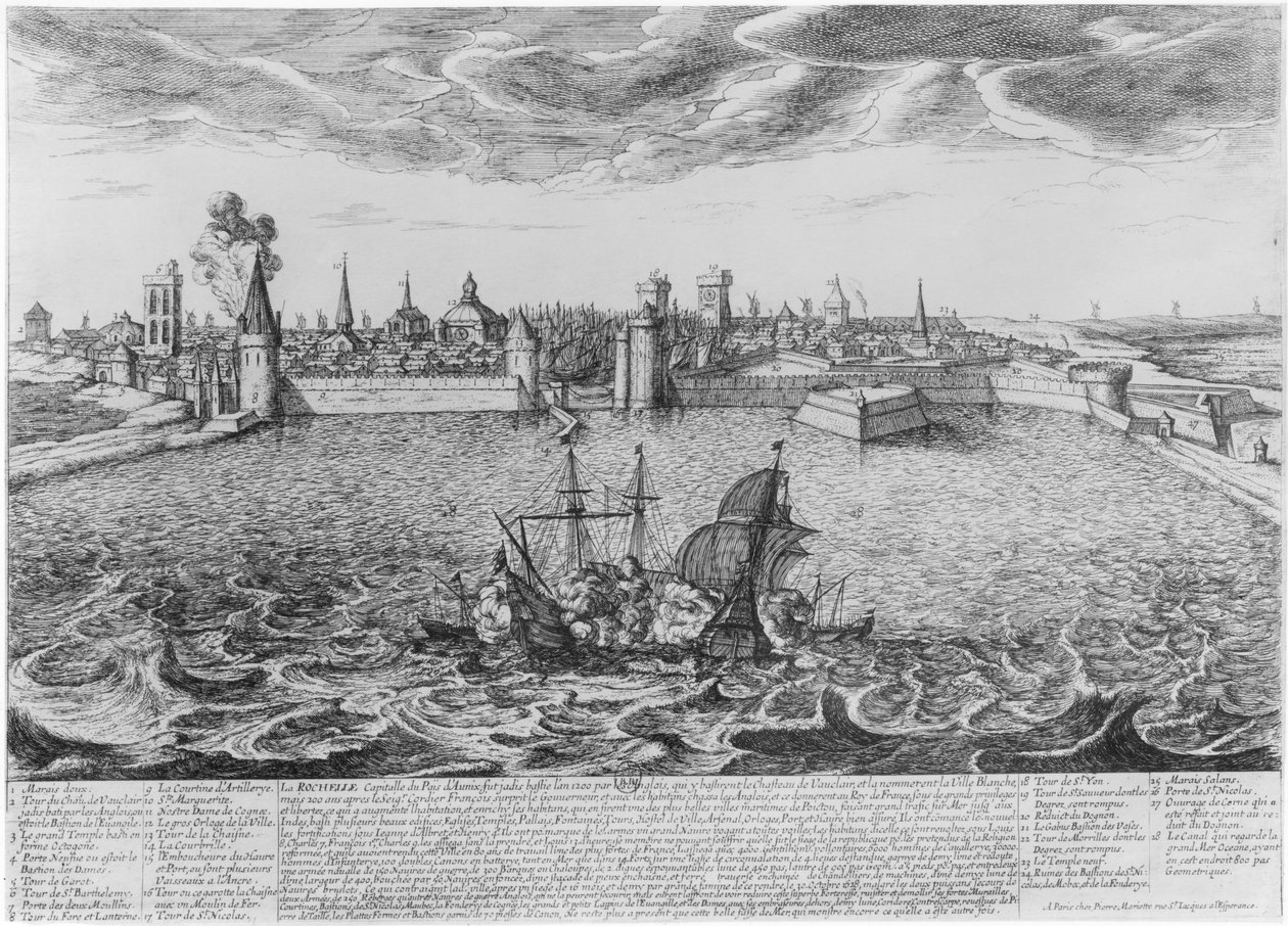 Vista, de, la rochelle de Pierre Jean Mariette