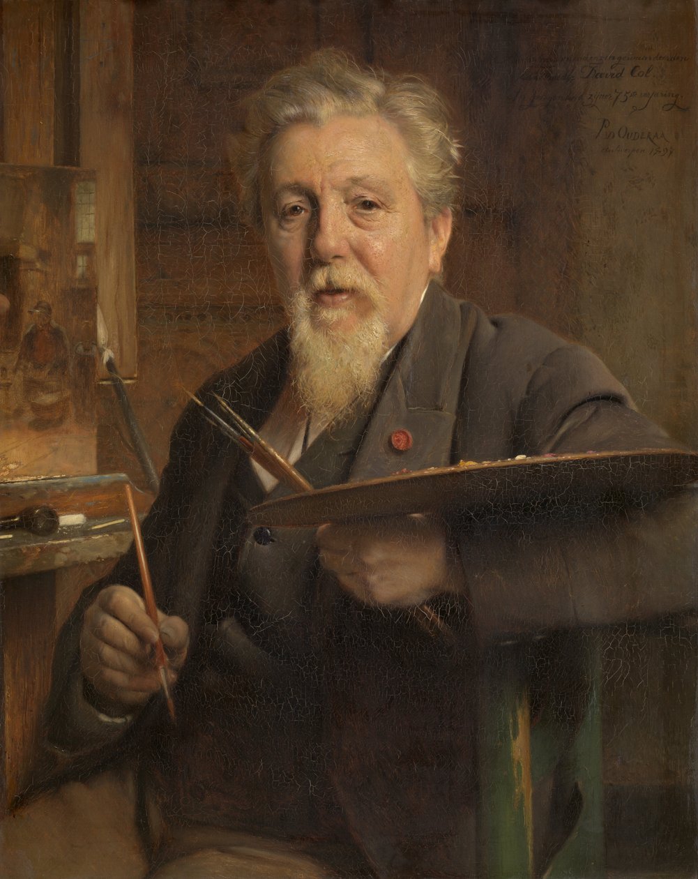 O pintor Jan David Col de Pierre Jean van der Ouderaa