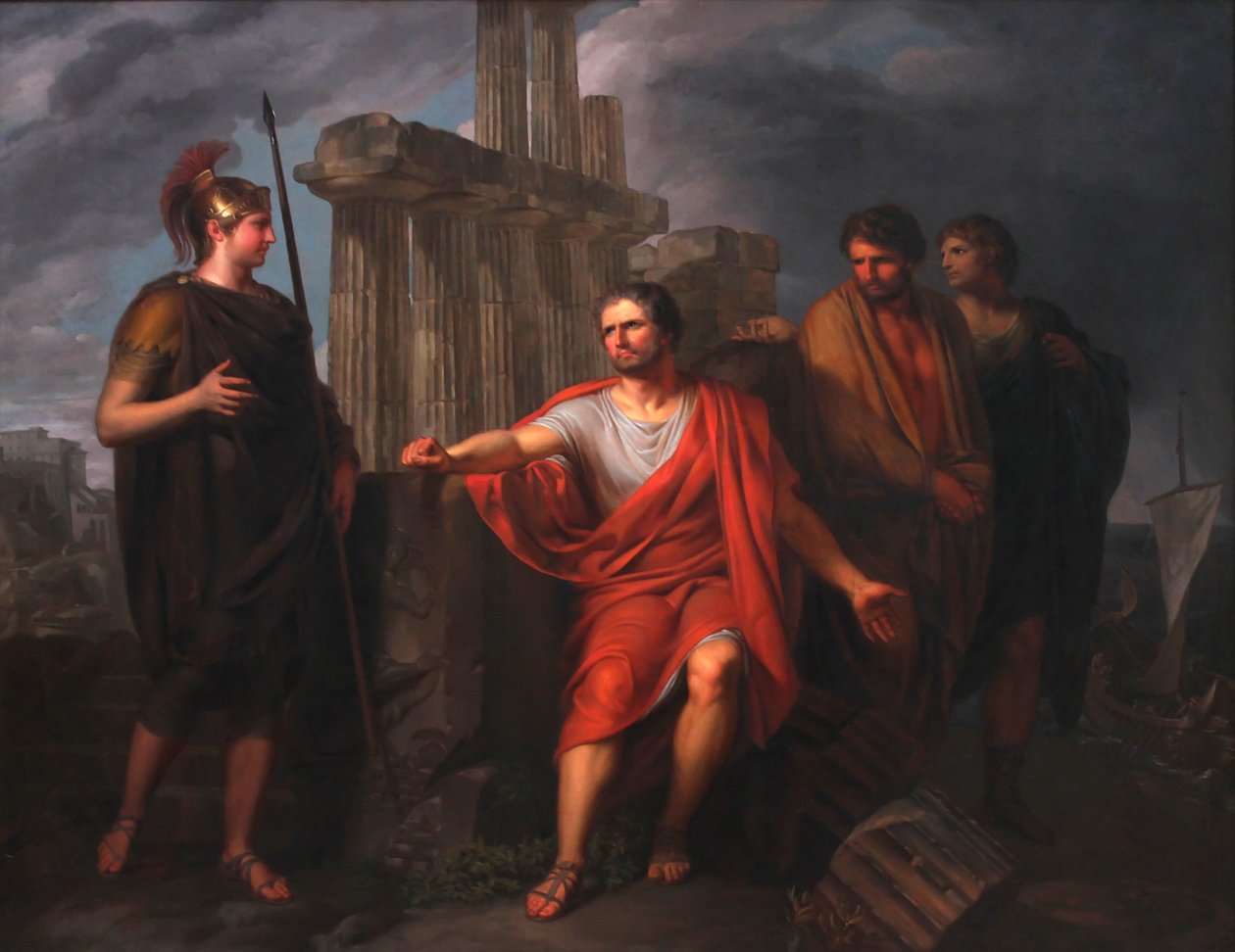 Marius sentado nas ruínas de Cartago de Pierre Joseph François