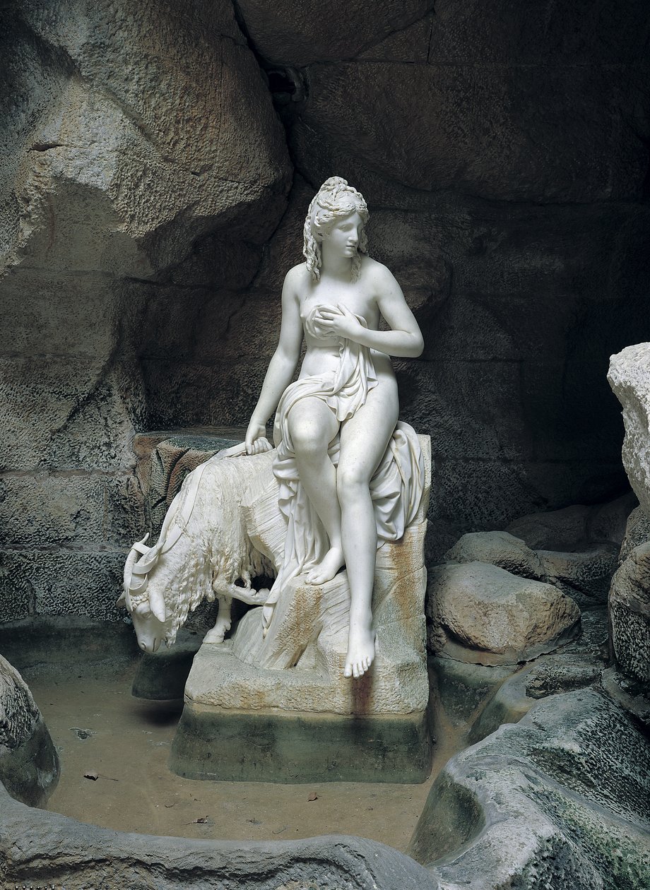 Ninfa com uma cabra, do Laiterie de la Reine de Pierre Julien