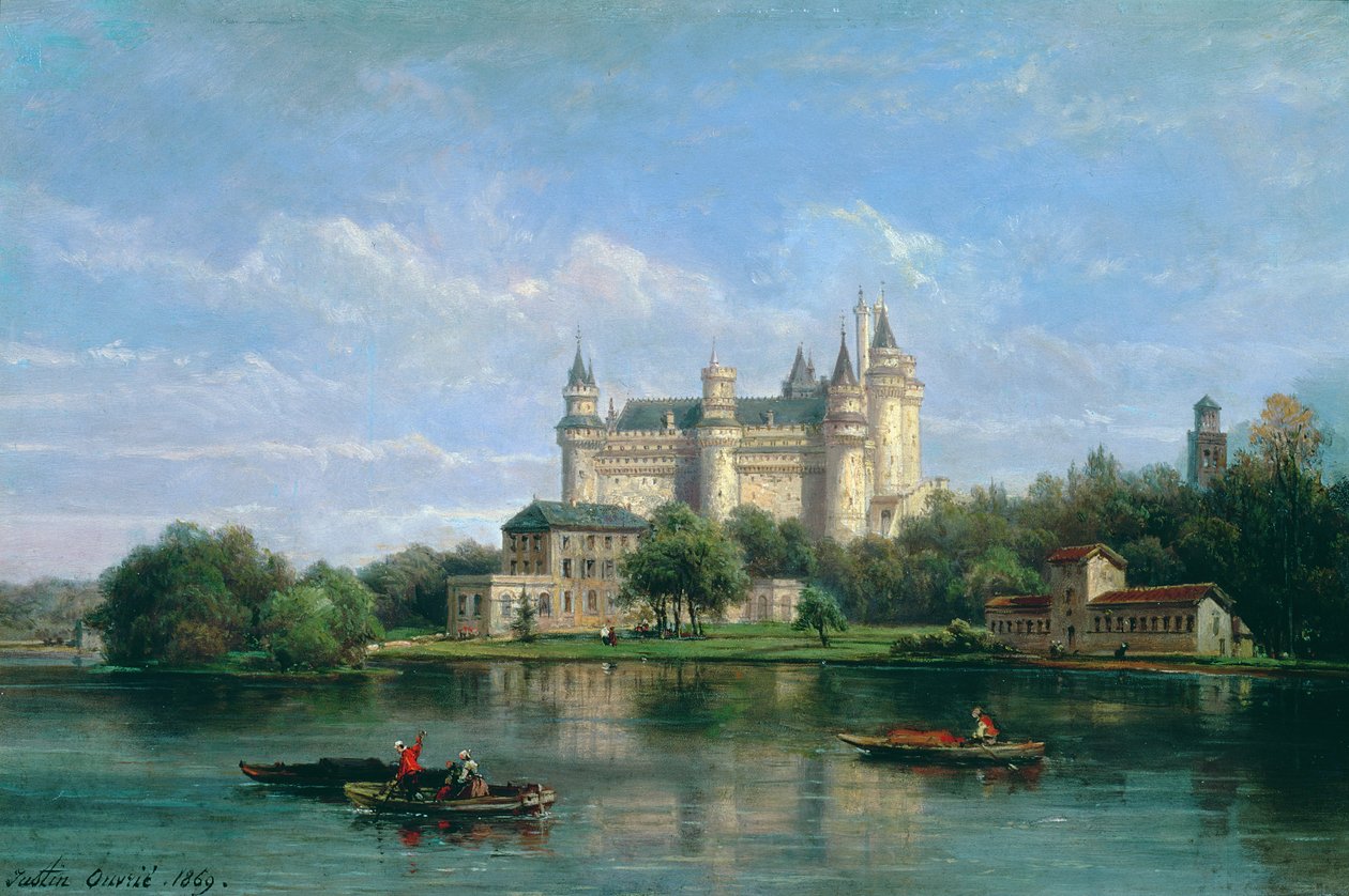 O Castelo de Pierrefonds, 1869 de Pierre Justin Ouvrie
