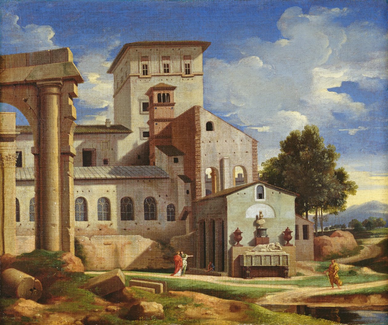 Paisagem italiana de Pierre Lemaire