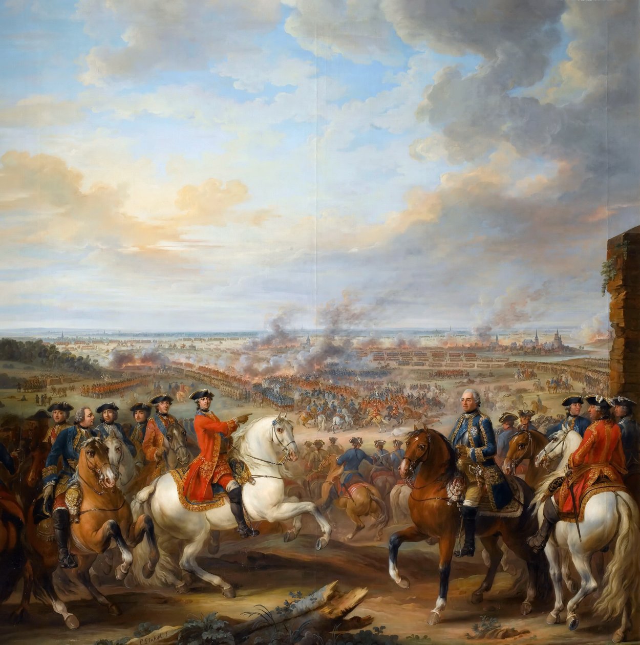 A Batalha de Fontenoy, 11 de maio de 1745 de Pierre Lenfant