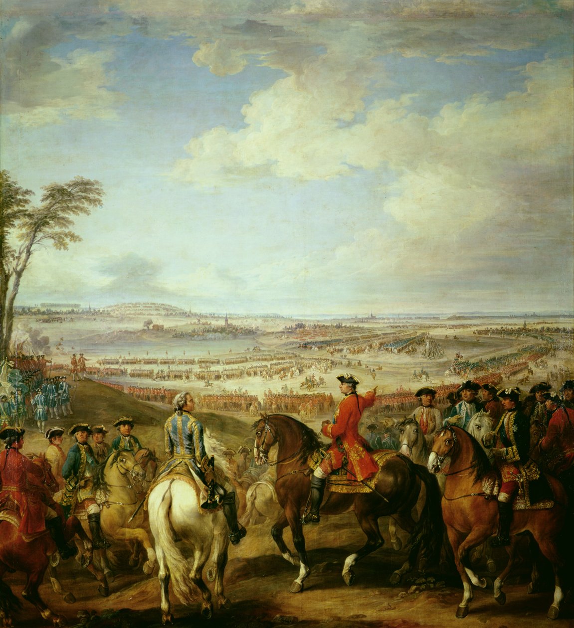 A Batalha de Lawfeld, 2 de julho de 1747 de Pierre Lenfant