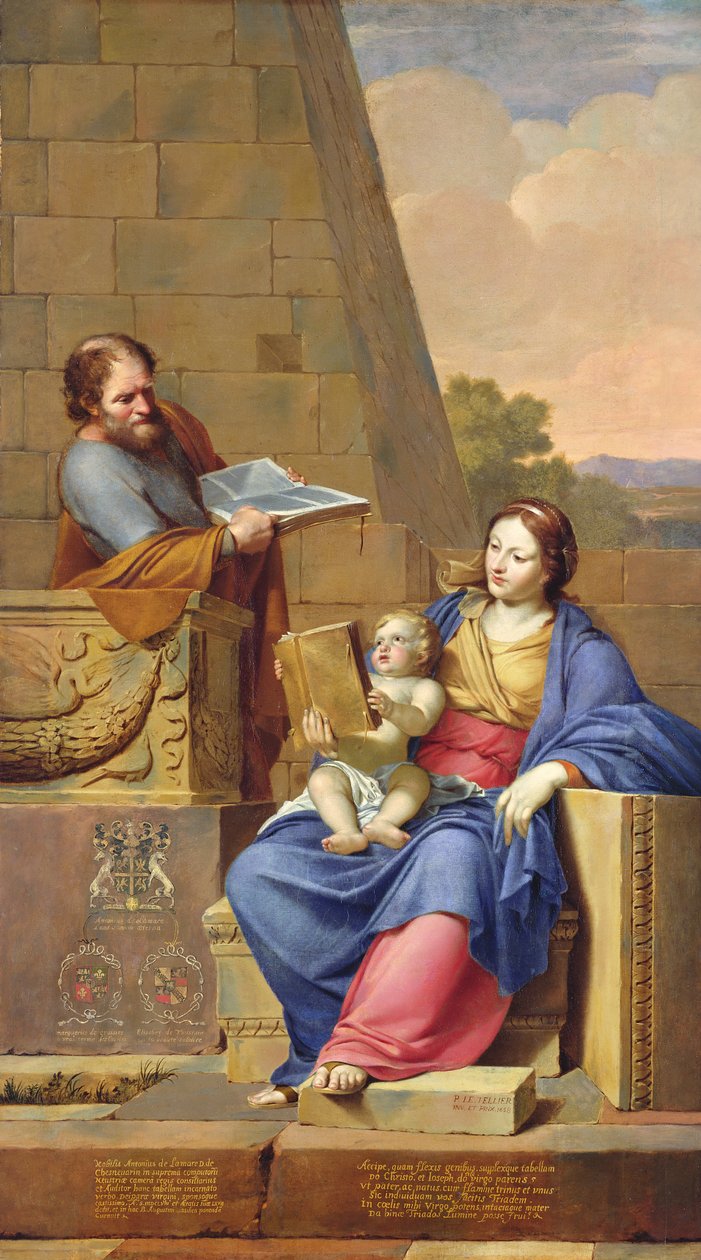 Descanse no vôo para o Egito, 1658 de Pierre Letellier