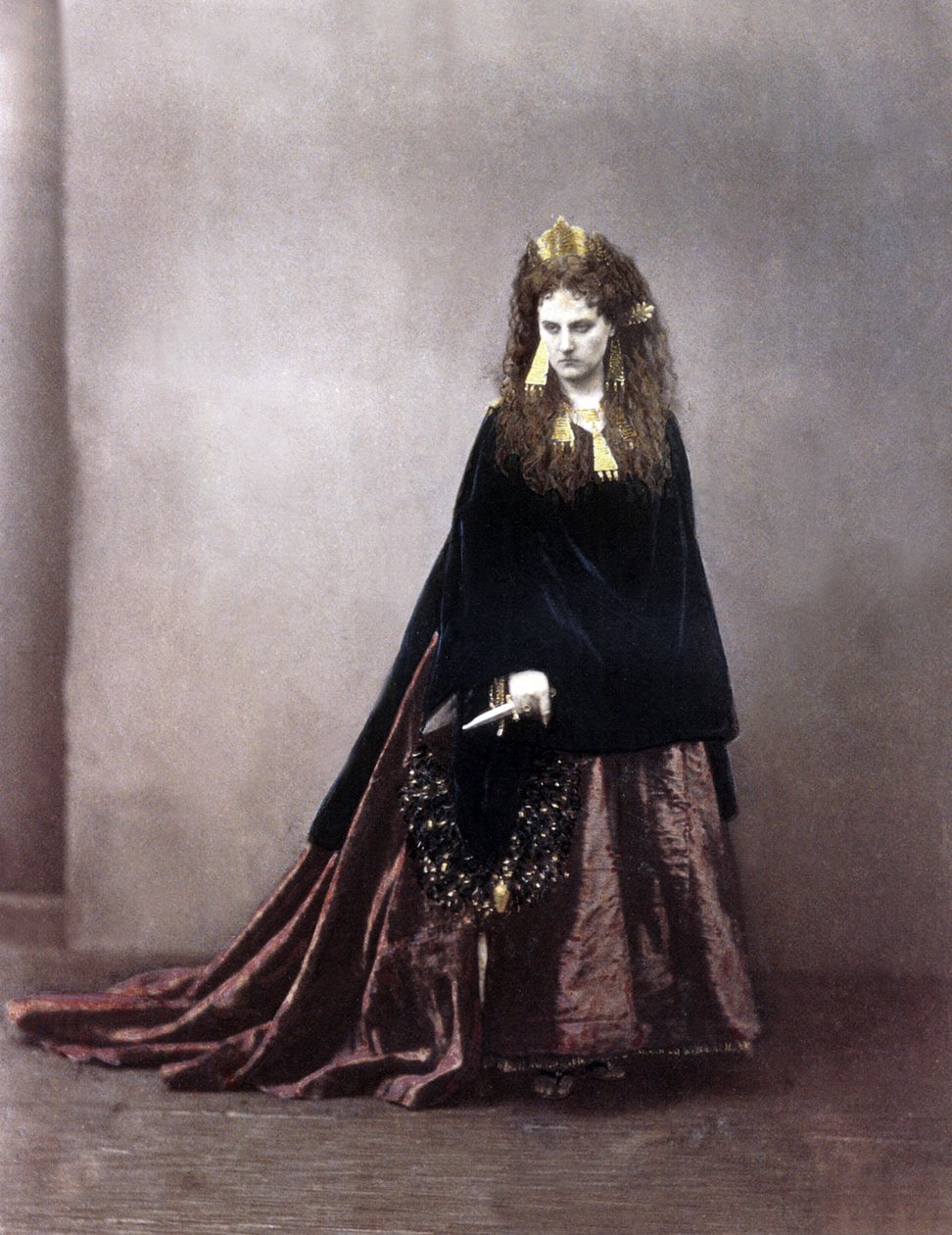 Italiano Virginia Oldoini, Condessa de Castiglione, 1863-67 (foto colorida) de Pierre Louis after Pierson