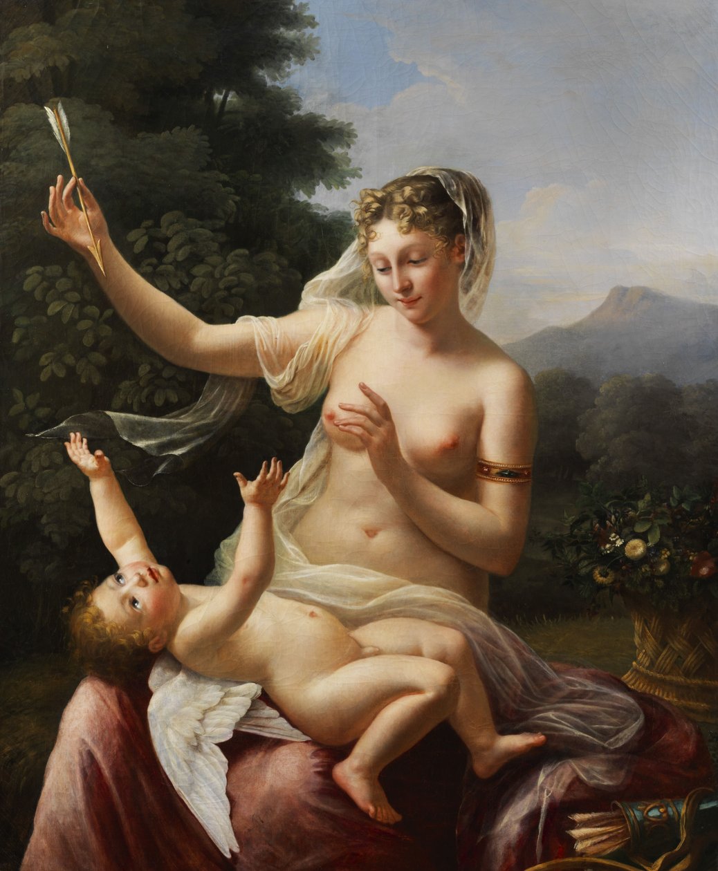 Vênus e Cupido. de Pierre Maximilien Delafontaine