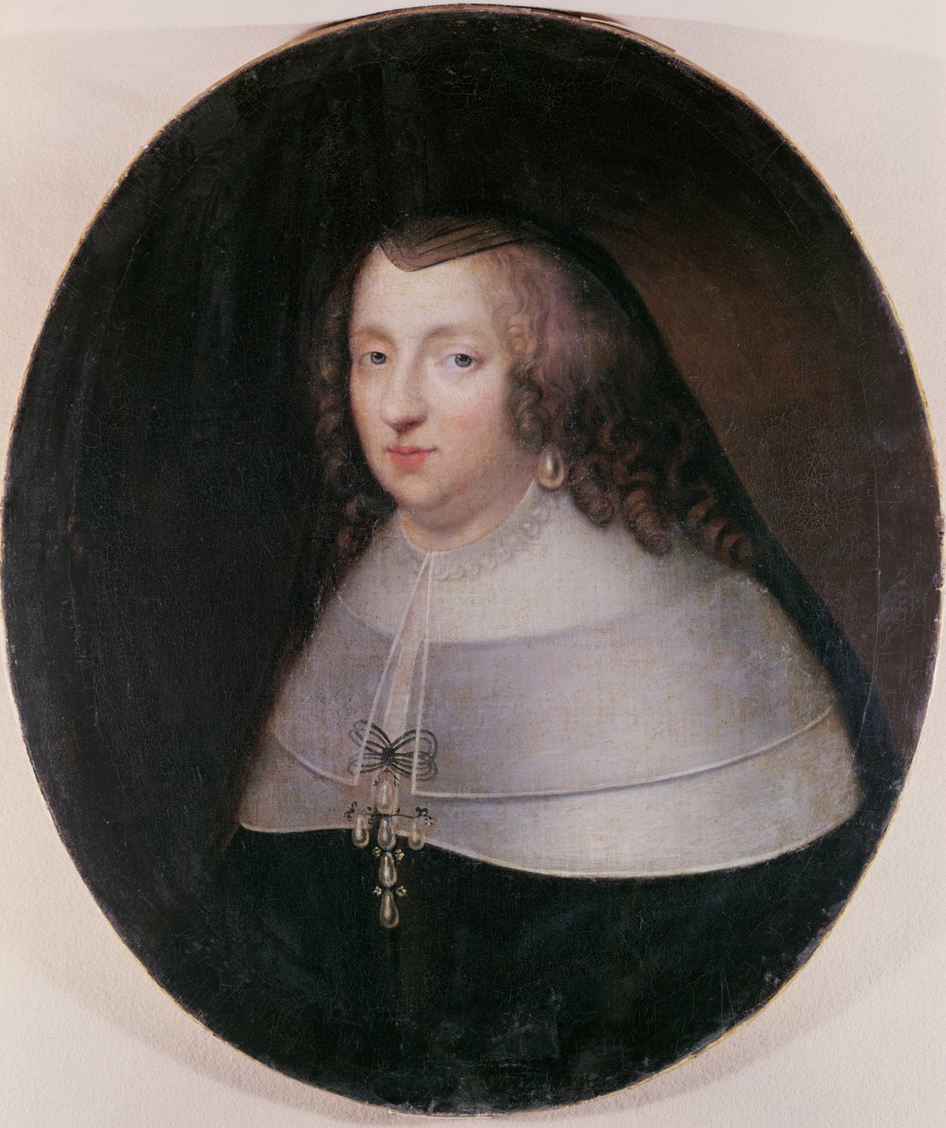 Ana da Áustria (1601-1666) Infanta de Espanha e Rainha da França de Pierre Mignard