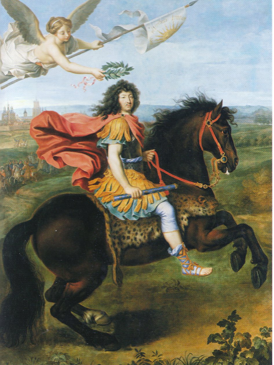 Luís xiv da França, montando um cavalo de Pierre Mignard