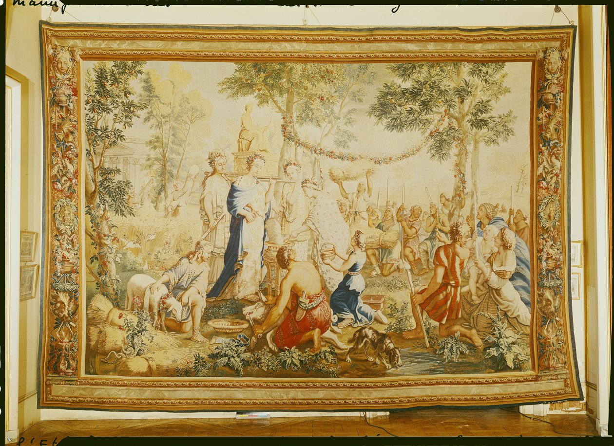 Verão, fábrica Gobelins (tapeçaria) de Pierre Mignard
