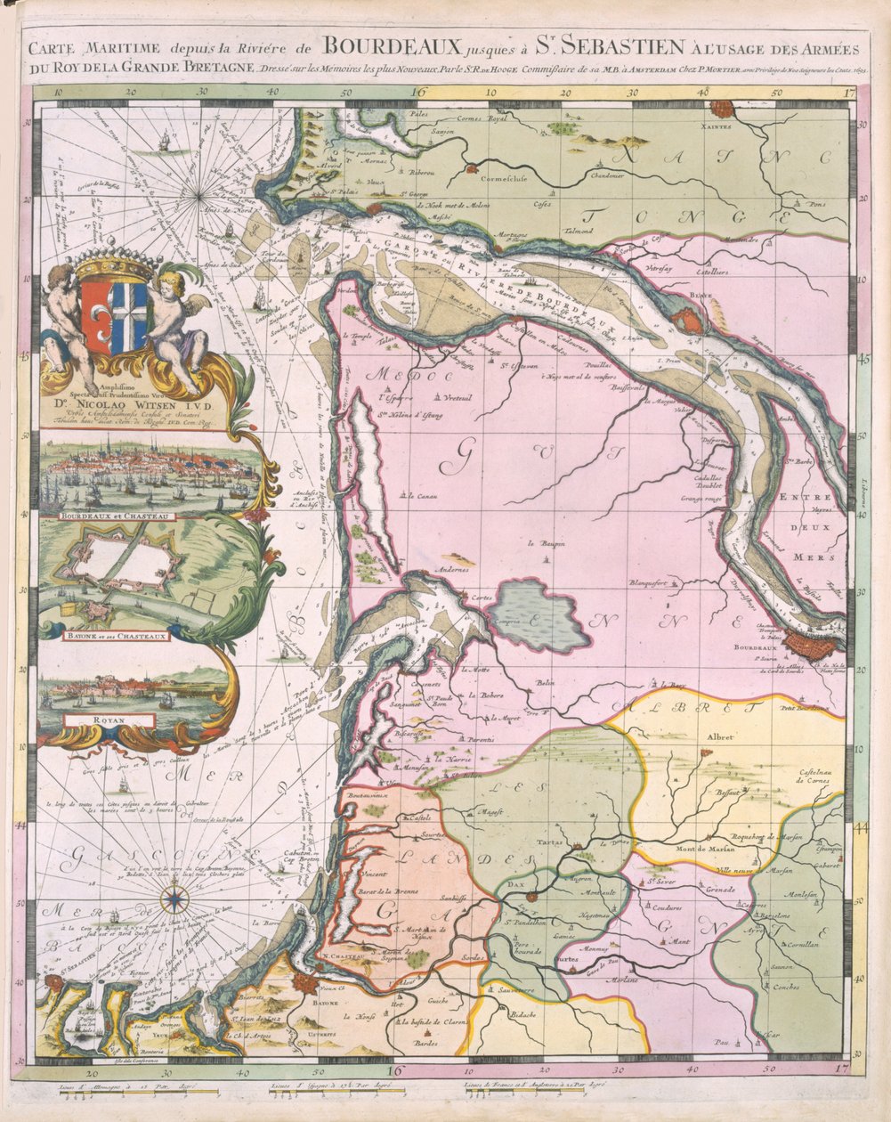 O Naptune François, ou Atlas de Cartas Marinhas, 1693 de Pierre Mortier