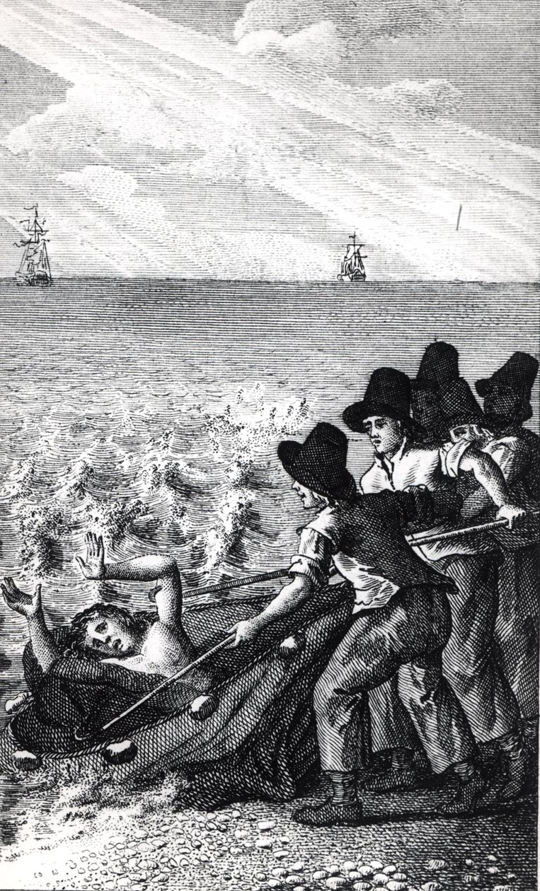 Ilustração para uma edição francesa do espanhol &39;Lazarillo de Tormes&39;, 1801 de Pierre Nicolas Ransonette