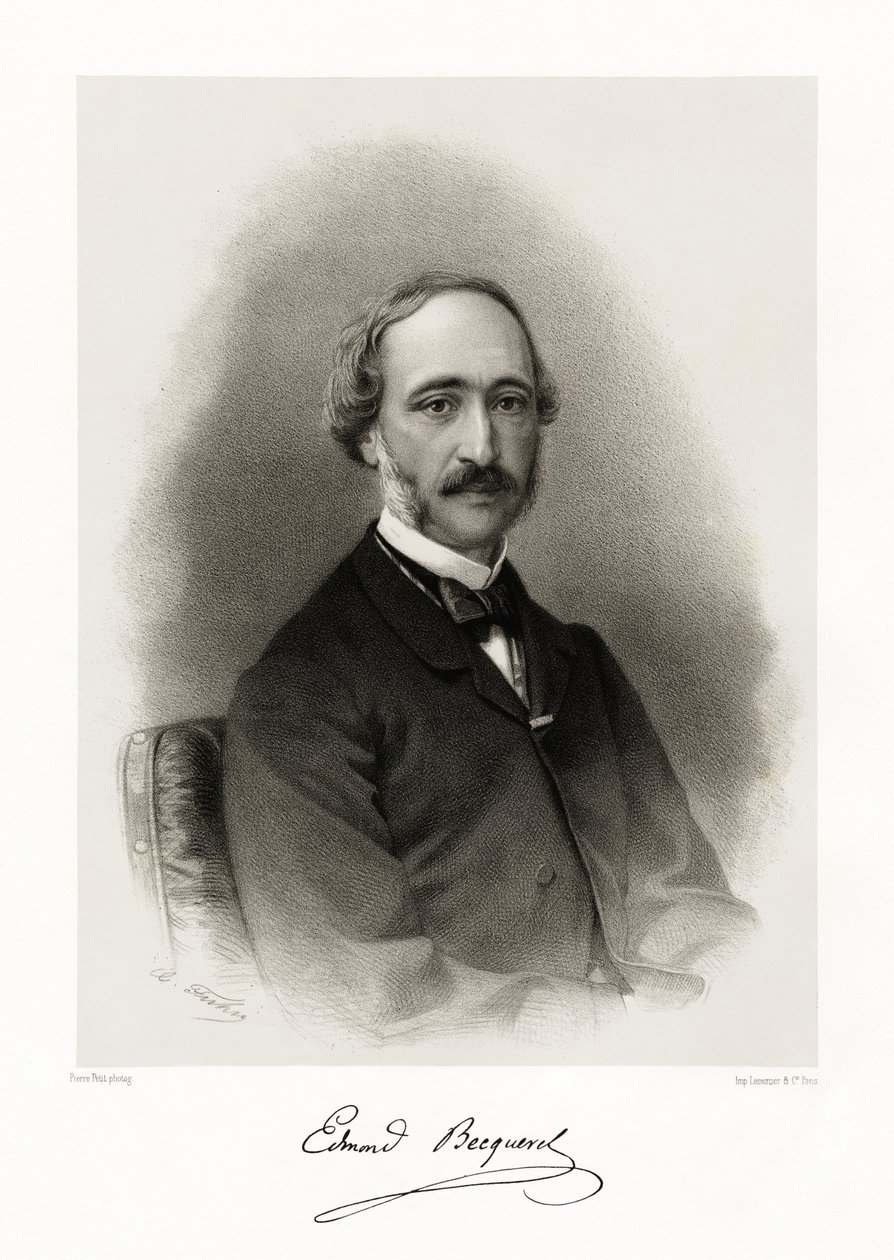 Alexandre Edmond Becquerel, 1865-66 de Pierre Petit