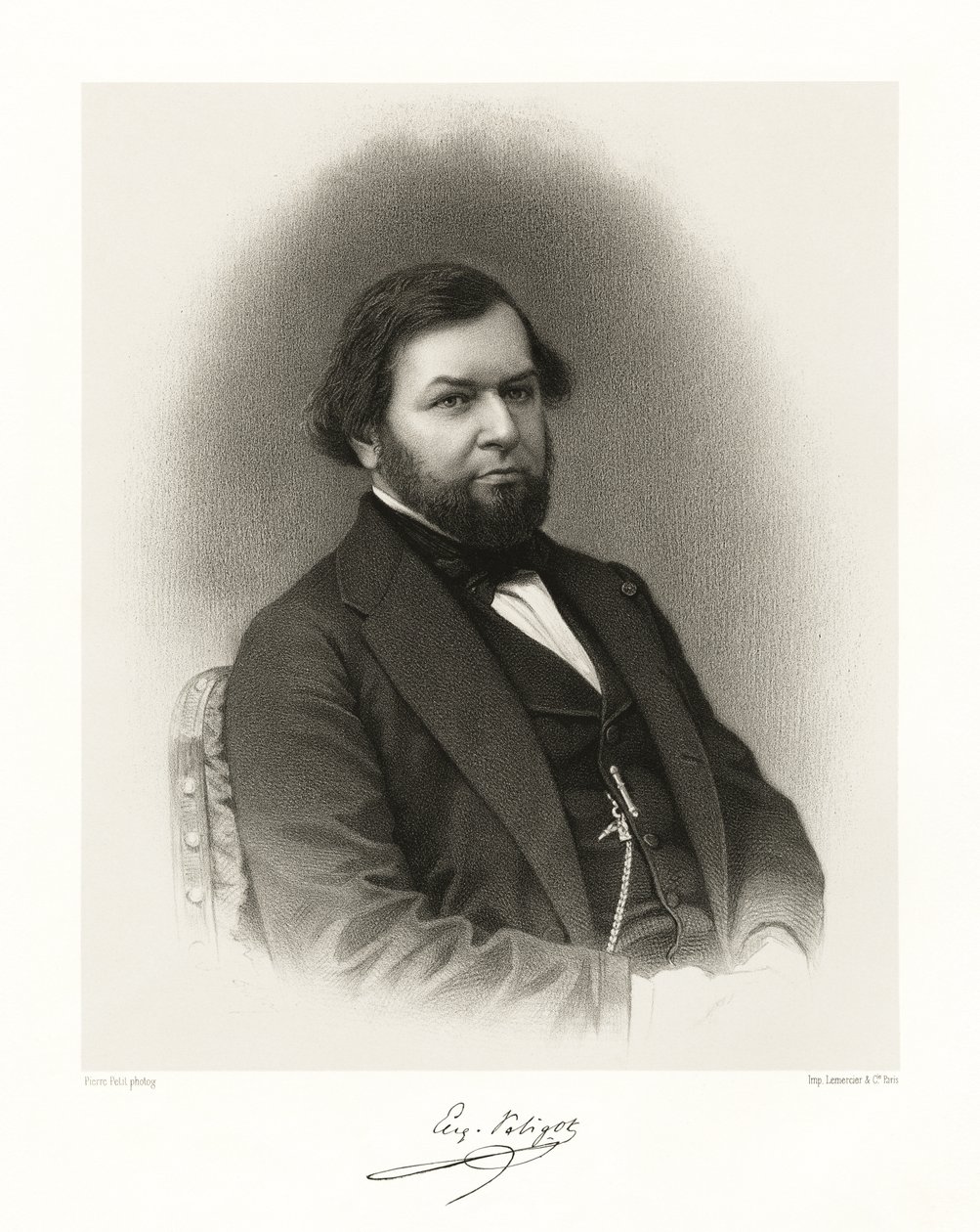 Eugene Melchior Peligot, 1865-66 de Pierre Petit