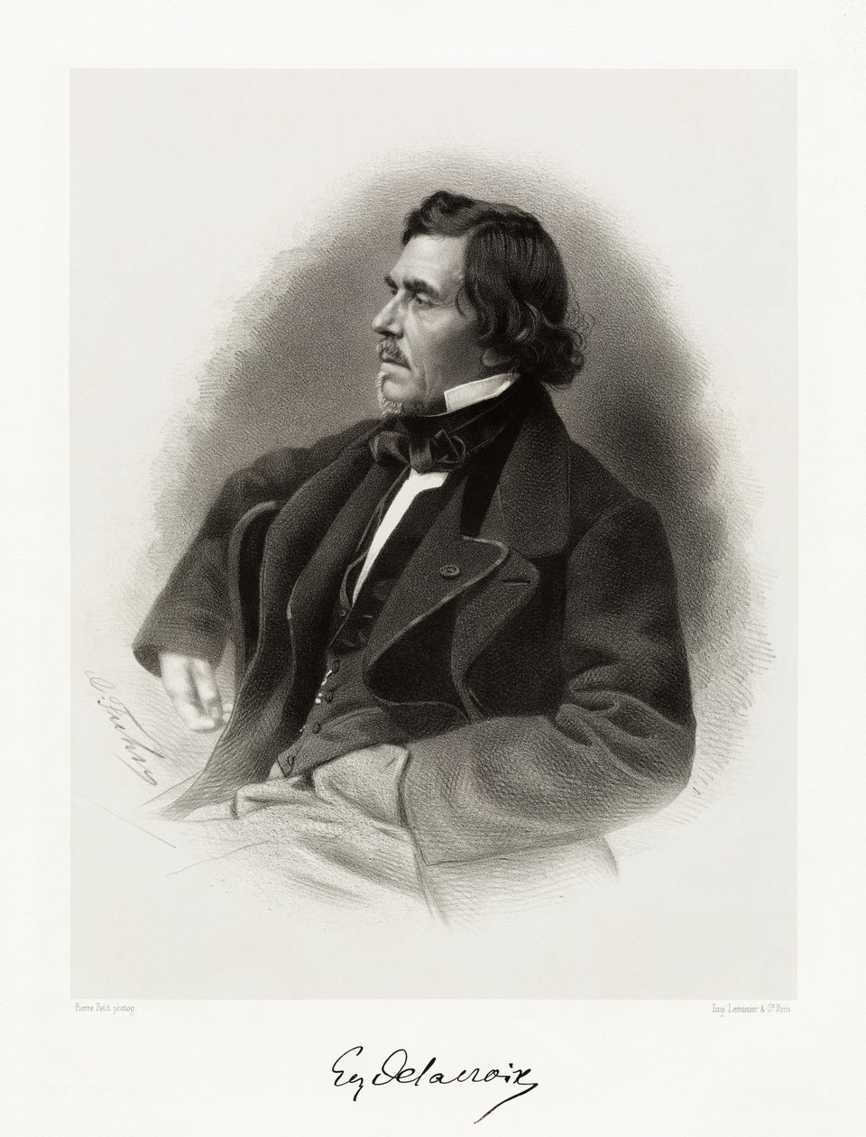 Ferdinand Victor Eugène Delacroix, 1865-66 de Pierre Petit
