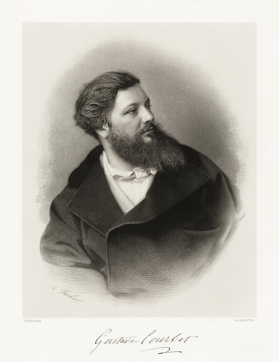 Gustave Courbet, 1865-66 de Pierre Petit