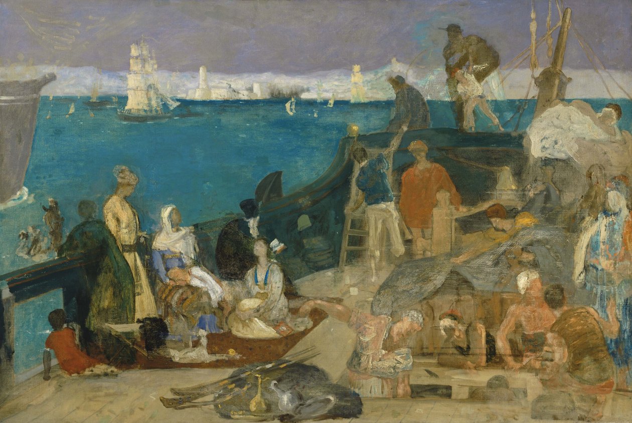Marselha, porta de entrada para o Oriente de Pierre Puvis de Chavannes