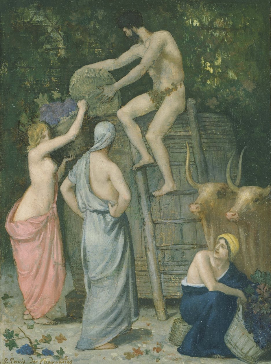 The Wine Press de Pierre Puvis de Chavannes