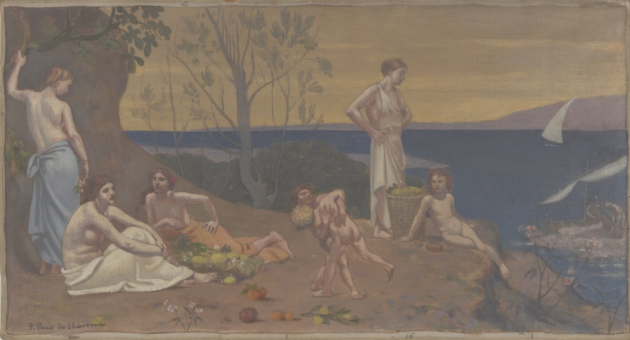 Doce País (Terra Agradável), 1882 de Pierre Puvis de Chavannes