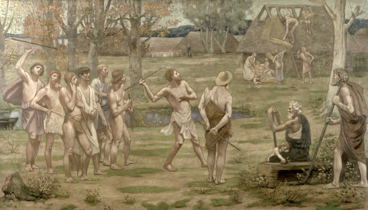 Ludus Pro Patria, 1883 (óleo sobre tela) de Pierre Puvis de Chavannes