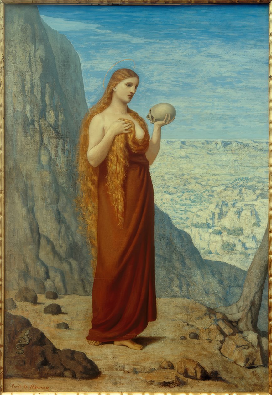 PCPuvis de Chavannes, O hl. Maria Madalena no deserto de Pierre Puvis de Chavannes