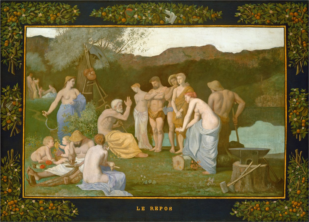 Descanse, c.1863 de Pierre Puvis de Chavannes