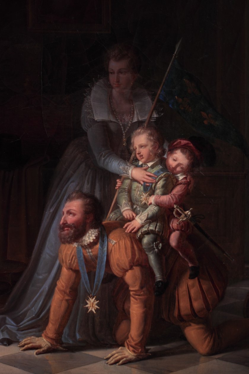Henri IV e seus filhos de Pierre Henri Revoil
