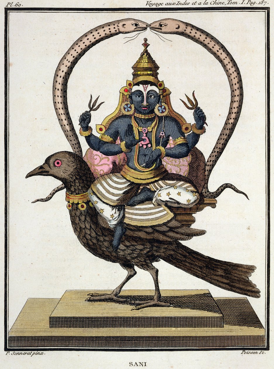 Sani, de &39;Journey to India and China&39; de Pierre Sonnerat, gravado por Poisson, publicado em 1782 de Pierre Sonnerat